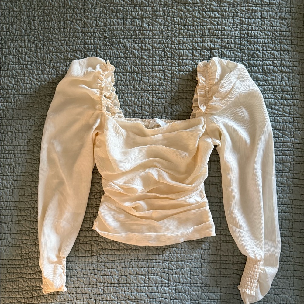 ASTR The Label Elegant Cream Women's Top